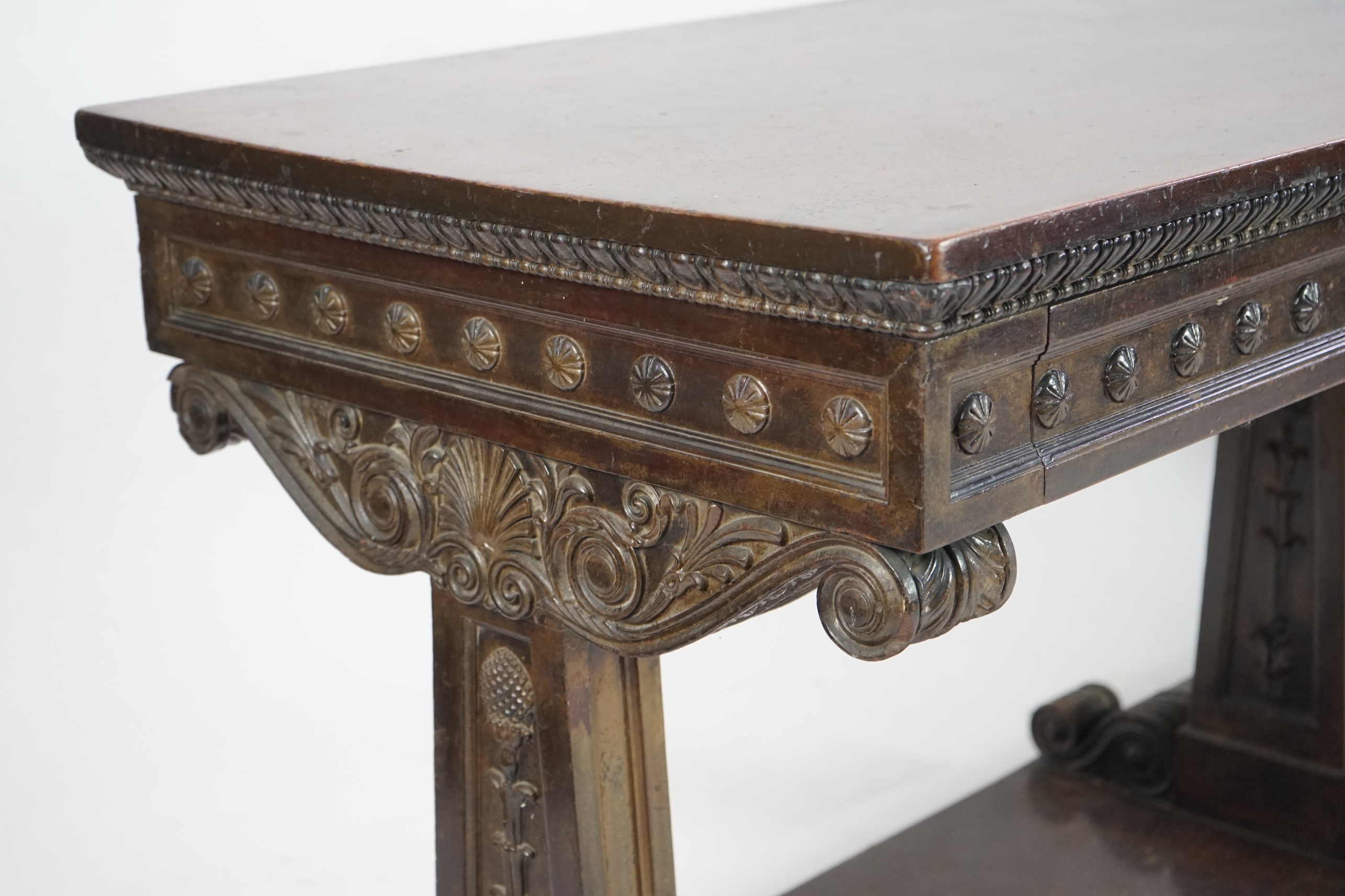 A Victorian Adam revival mahogany centre table